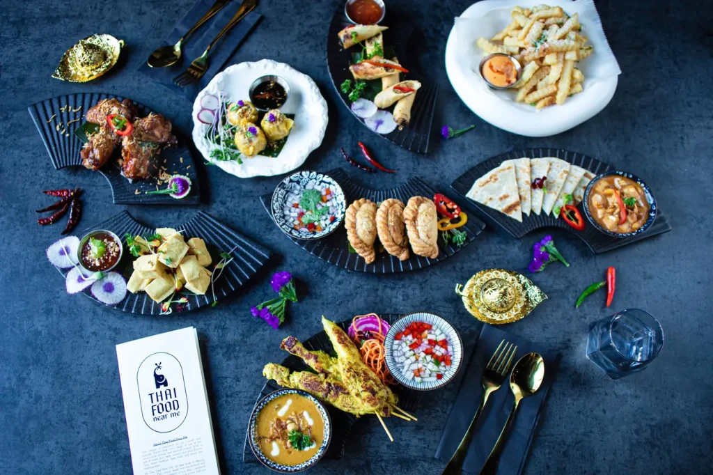 Thai appetizer spread at Thai Food Near Me NYC